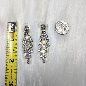 Jewelry - Iridescent Rhinestone Drop Earrings Jewelry - Iridescent Rhinestone Drop Earrings